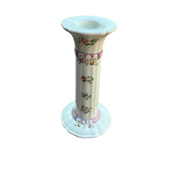 Laura Ashley ALICE 7" Ceramic Candlestick, Made in England, - Picture 3 of 5